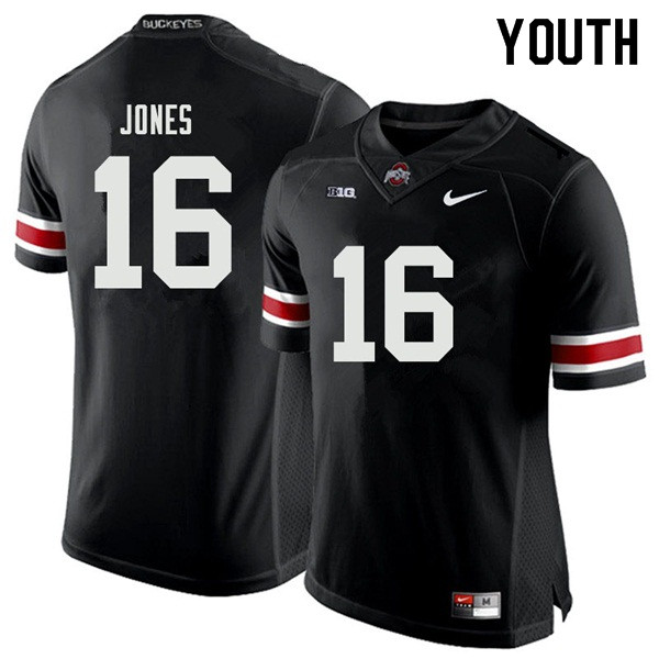 Youth #16 Keandre Jones Ohio State Buckeyes College Football Jerseys Sale-Black